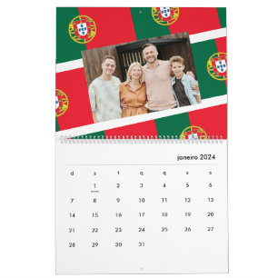Portugal Add Your Photo Portuguese Flag 2026 Calendar