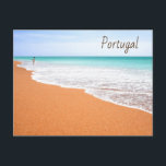 Portugal Albufeira Beach in the Algarve Postcard<br><div class="desc">Photography of a beautiful sandy beach in Albufeira in the Algarve in Portugal</div>