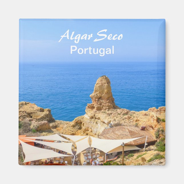 Portugal Algarve Algar Seco Souvenir Magnet (Front)