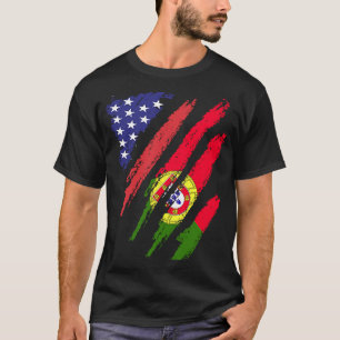 Portugal American Grown Flag USA Patriot Heritage T-Shirt