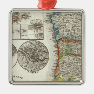 Portugal and Cape Verde Islands Metal Tree Decoration