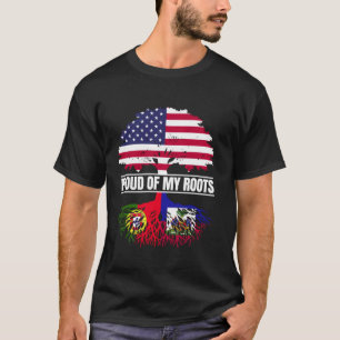 Portugal and Haiti Mix Proud of my Roots Portugues T-Shirt