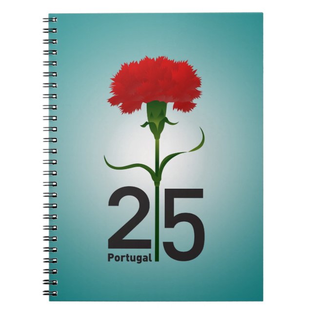 Portugal and red carnation notebook (Front)