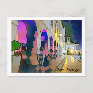 Portugal-Arco da Vila, Faro Postcard