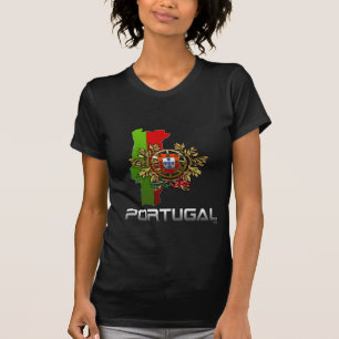 Portugal : Arms, Flag & Map T-Shirt