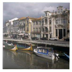 Portugal, Aveiro. Moliceiros (seaweed collecting Ceramic Tile