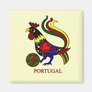 Portugal barcelos "galo" jogador de futebol magnet