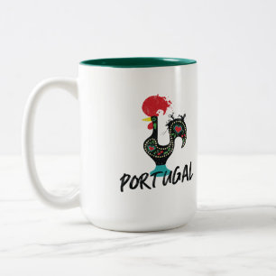 Portugal Barcelos rooster symbol Two-Tone Coffee Mug