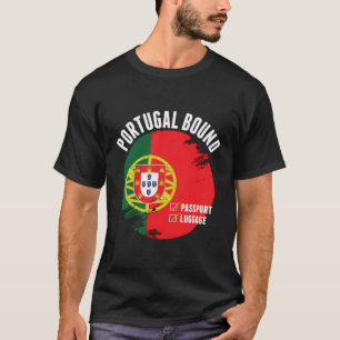 Portugal Bound Country Travel Portuguese Flag Vaca T-Shirt