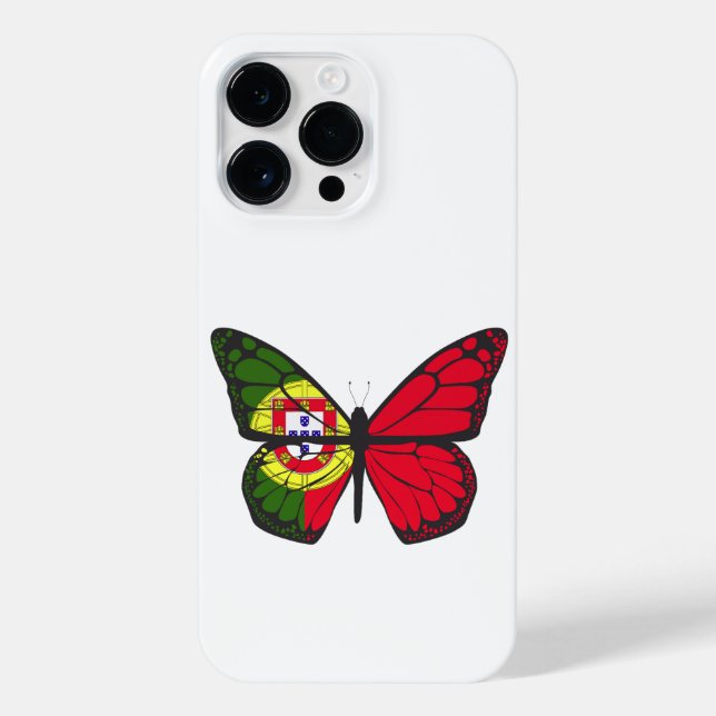 PORTUGAL BUTTERFLY  iPhone CASE (Back)