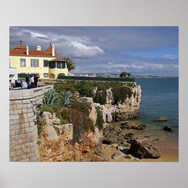 Portugal, Cascais. Praia da Rainha, a beach in 2 Poster (Front)