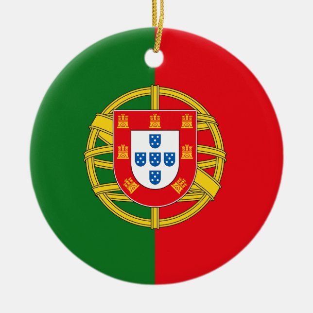 Portugal Ceramic Tree Decoration (Front)