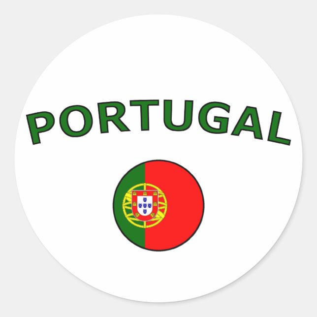 Portugal Classic Round Sticker (Front)