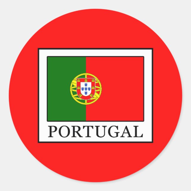 Portugal Classic Round Sticker (Front)