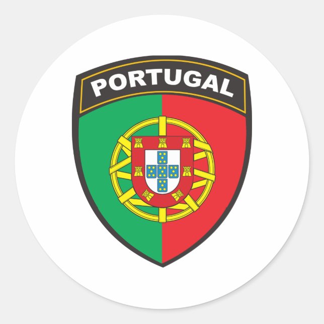 Portugal Classic Round Sticker (Front)