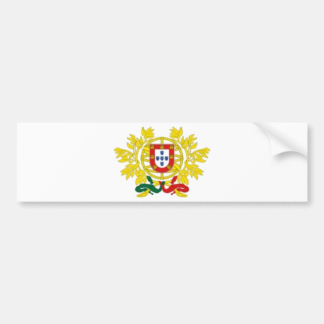 Portugal Coat Of Arms Bumper Sticker (Front)