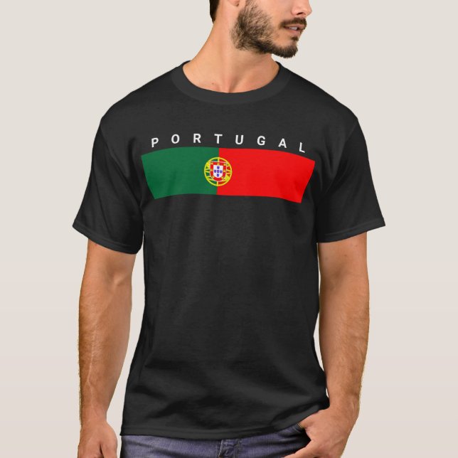 portugal country flag symbol T-Shirt (Front)