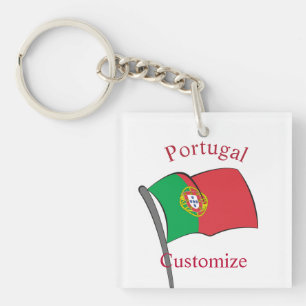 Portugal Country Flag Thunder_Cove Key Ring