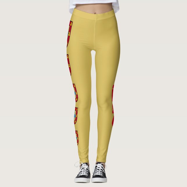 Portugal Crest Ladies Leggings (Front)