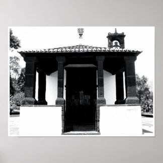 Portugal : Cute White Church w/ Bell Print