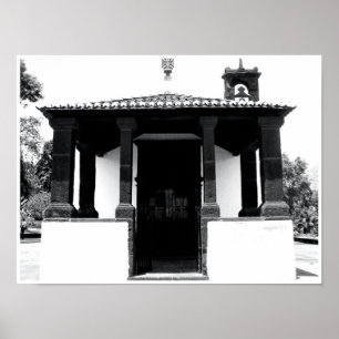 Portugal : Cute White Church w/ Bell Print
