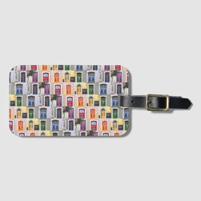 Portugal Doors Luggage Tag (Front Horizontal)