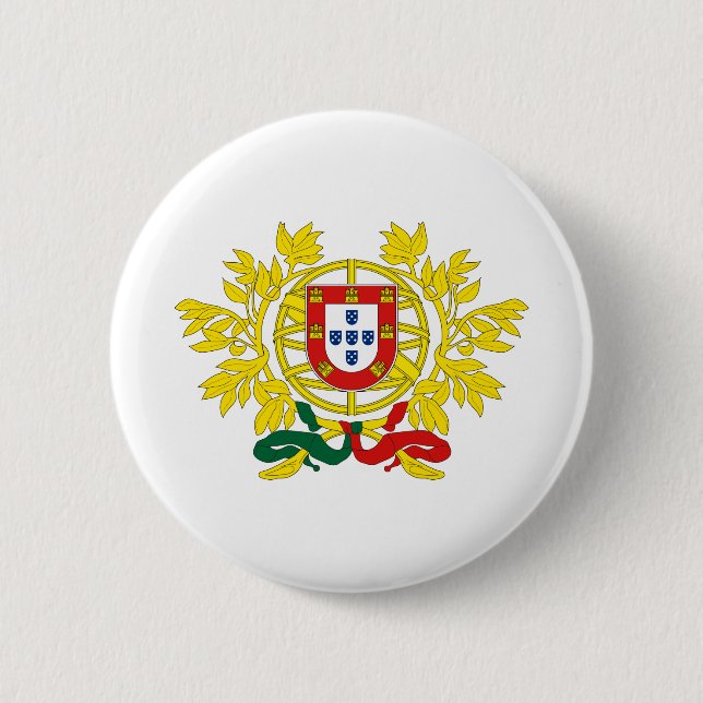 portugal emblem 6 cm round badge (Front)