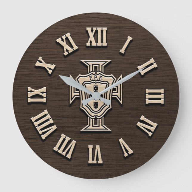 Portugal FC Laser Cut Effect Wall Clock (Front)