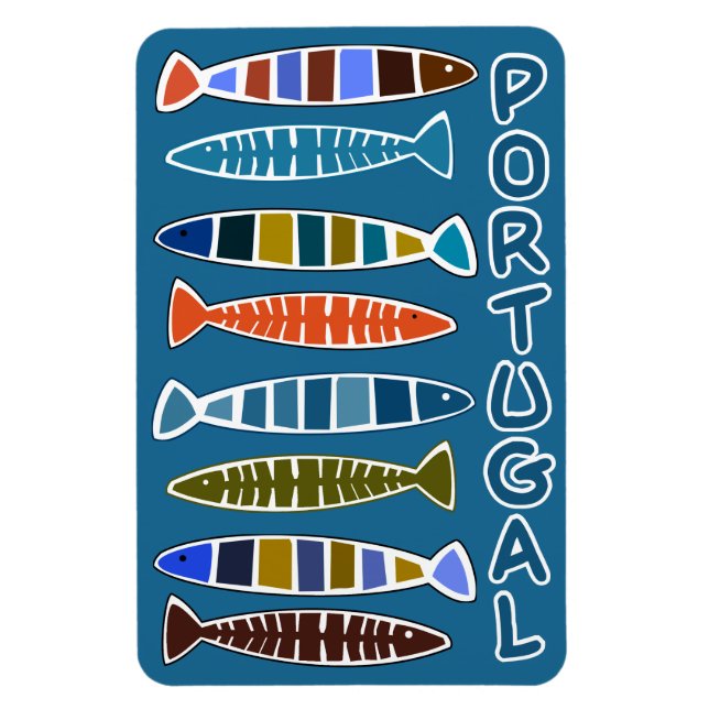 PORTUGAL Fish Pattern magnet (Vertical)