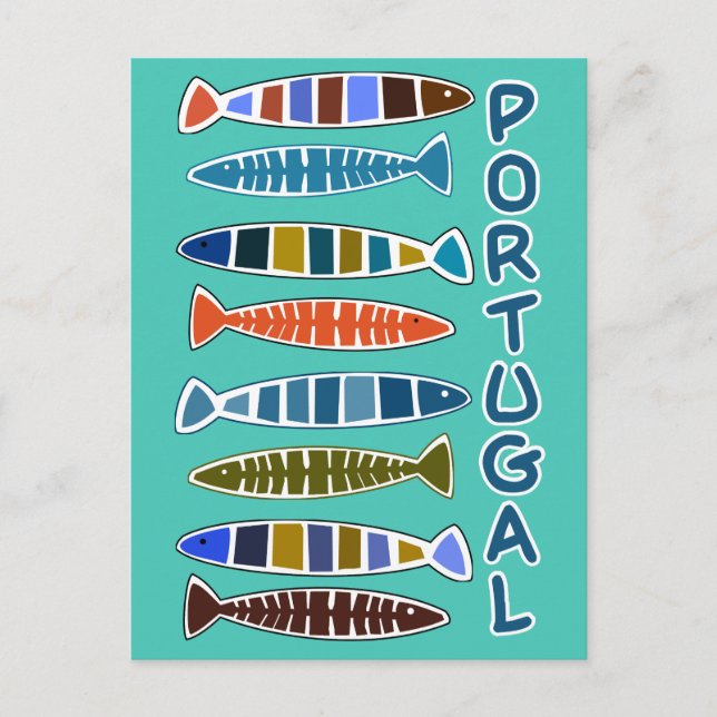 PORTUGAL Fish Pattern postcard (Front)