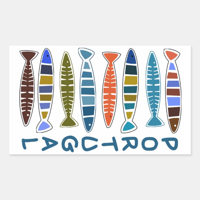 PORTUGAL Fish Pattern stickers (Front)