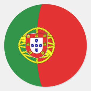 Portugal Fisheye Flag Sticker
