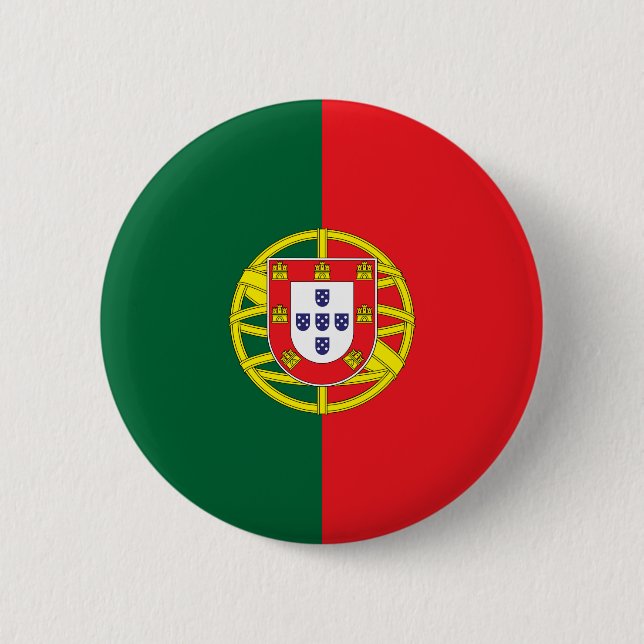 Portugal Flag 6 Cm Round Badge (Front)