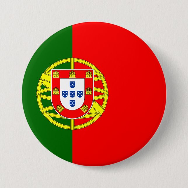 Portugal Flag 7.5 Cm Round Badge (Front)