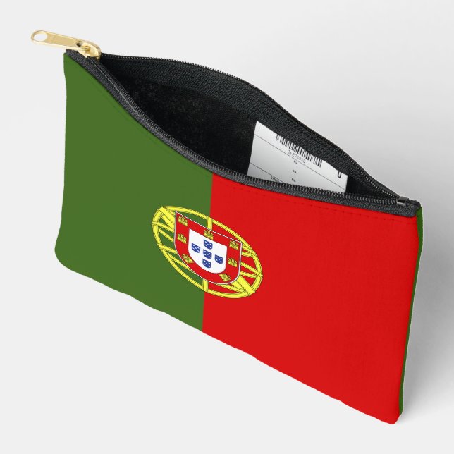 Portugal flag accessory pouch (Open)
