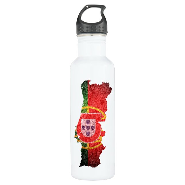 Portugal Flag and Map 710 Ml Water Bottle (Front)