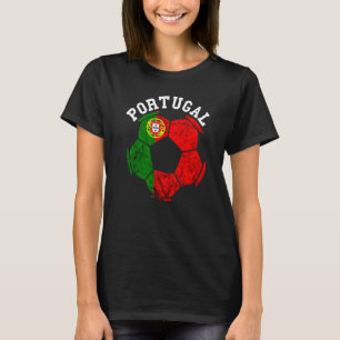Portugal Flag Ball Portuguese Soccer Player Portug T-Shirt