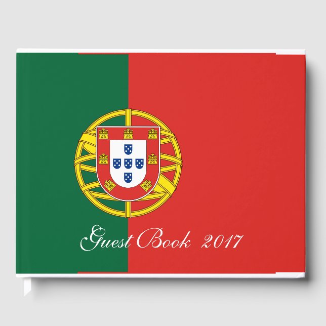 Portugal flag Bandeira De Portugal Guest Book (Front)