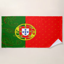 Portugal Flag Beach Towel