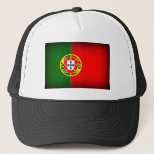 Portugal Flag Black Edge Trucker Hat
