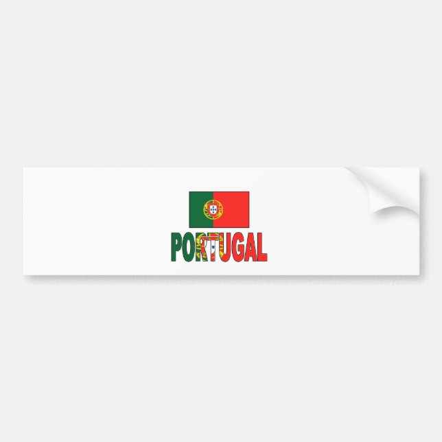 Portugal flag bumper sticker (Front)