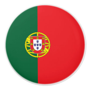 Portugal Flag Ceramic Knob