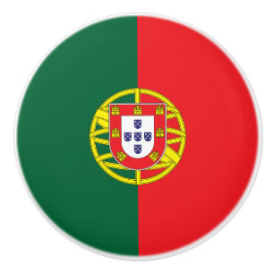 Portugal Flag Ceramic Knob
