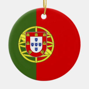 Portugal flag ceramic ornament