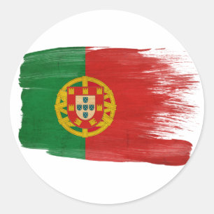 Portugal Flag Classic Round Sticker