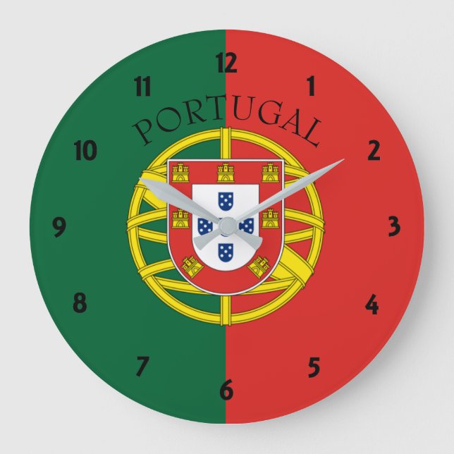 portugal flag clock (Front)