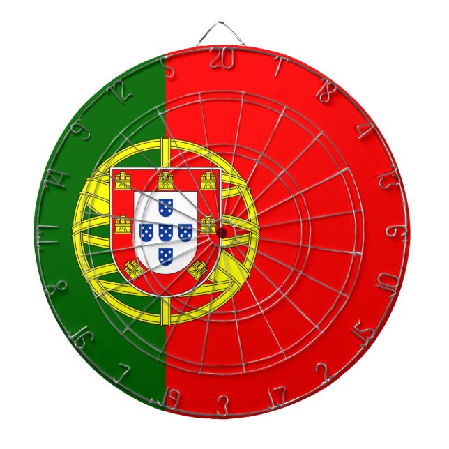 Portugal Flag Dartboard (Front)
