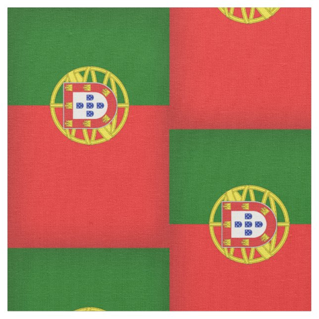 Portugal flag fabric (Close Up)