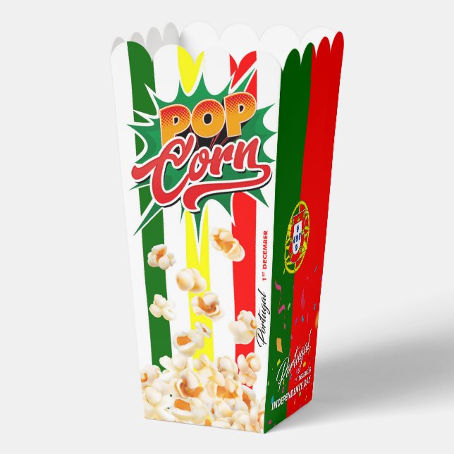 Portugal flag favour box (Back)