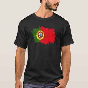 Portugal Flag Grunge Country Flag Portugal T-Shirt